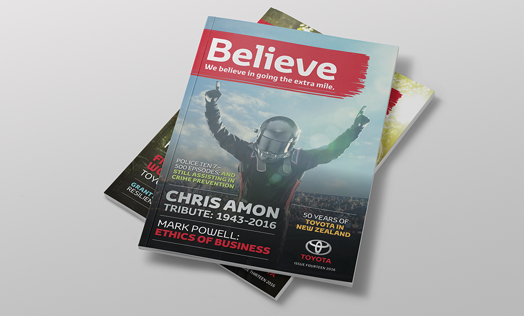 Toyota Believe Magazine covers