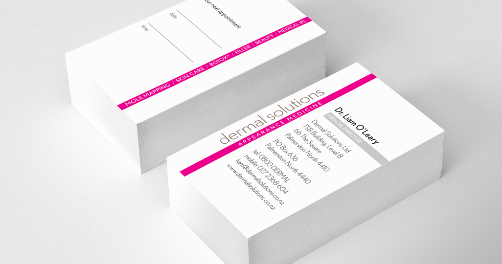 Dermal Solutions business cards