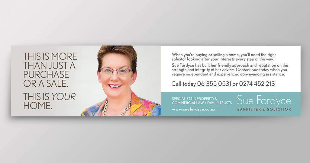 Sue Fordyce ad design