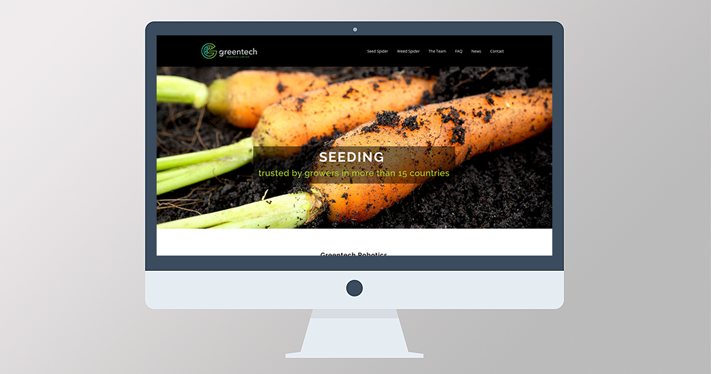Greentech Robotics website design