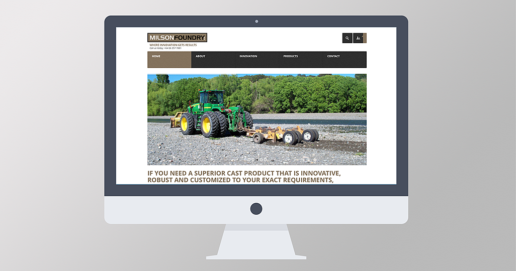 Milson Foundry website design