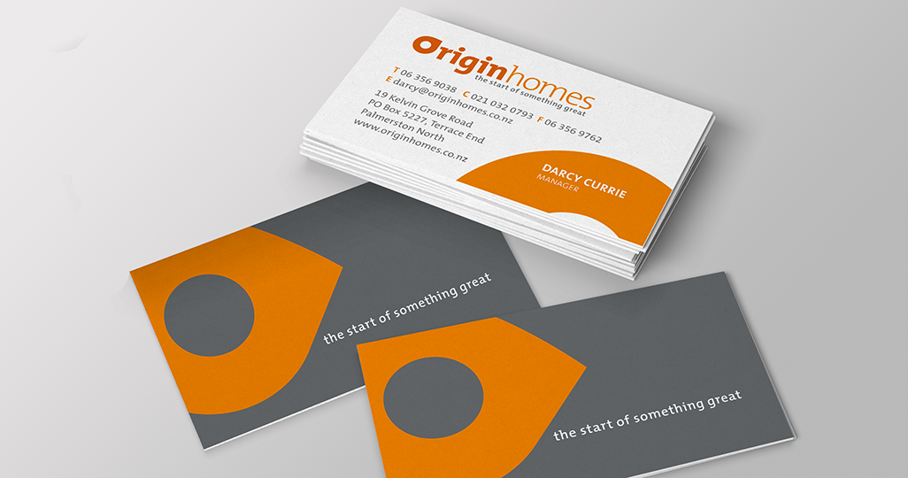 Origin Homes business cards