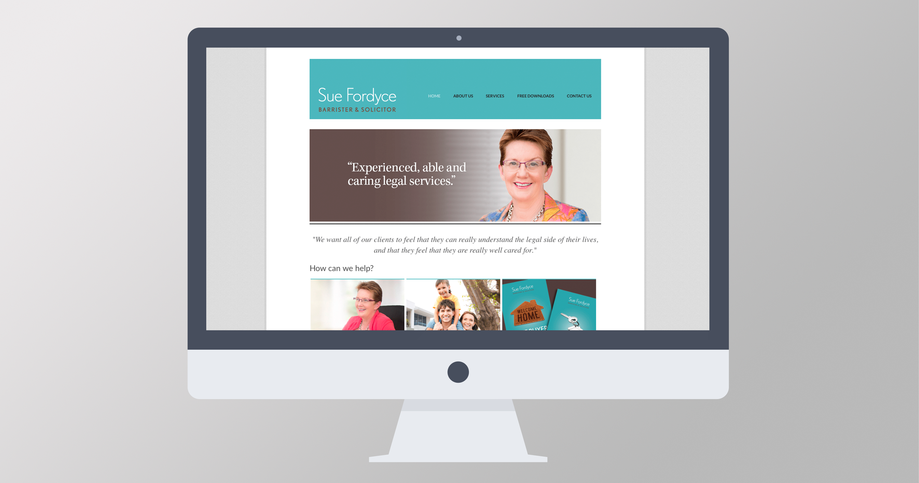 Sue Fordyce website design